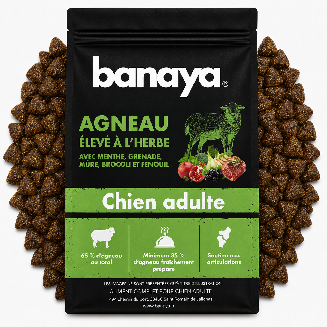 Croquette Agneau - Grand chien +10kg