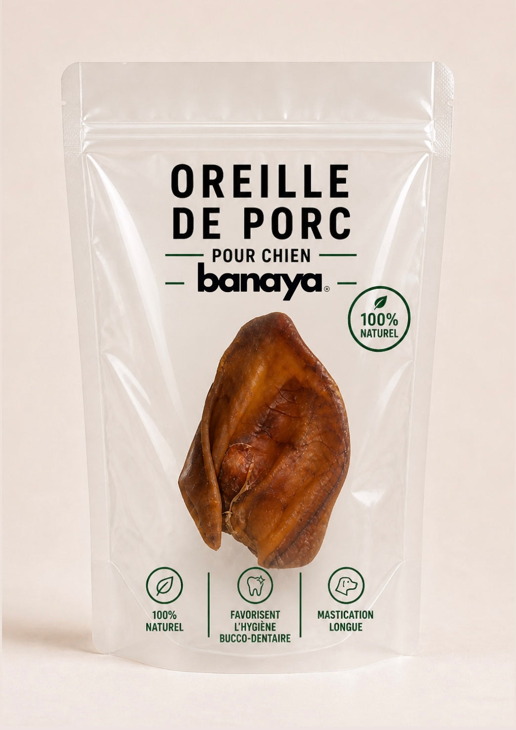 Oreilles de porc pour chien