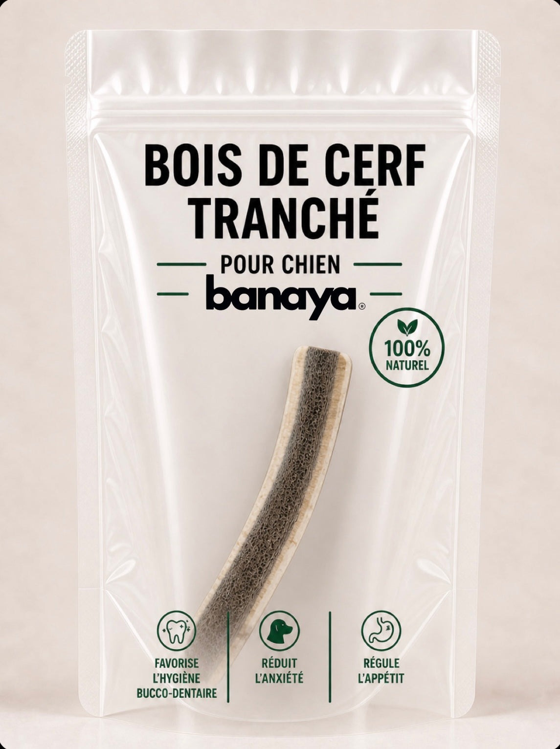 Bois de Cerf Tranché - pour chien