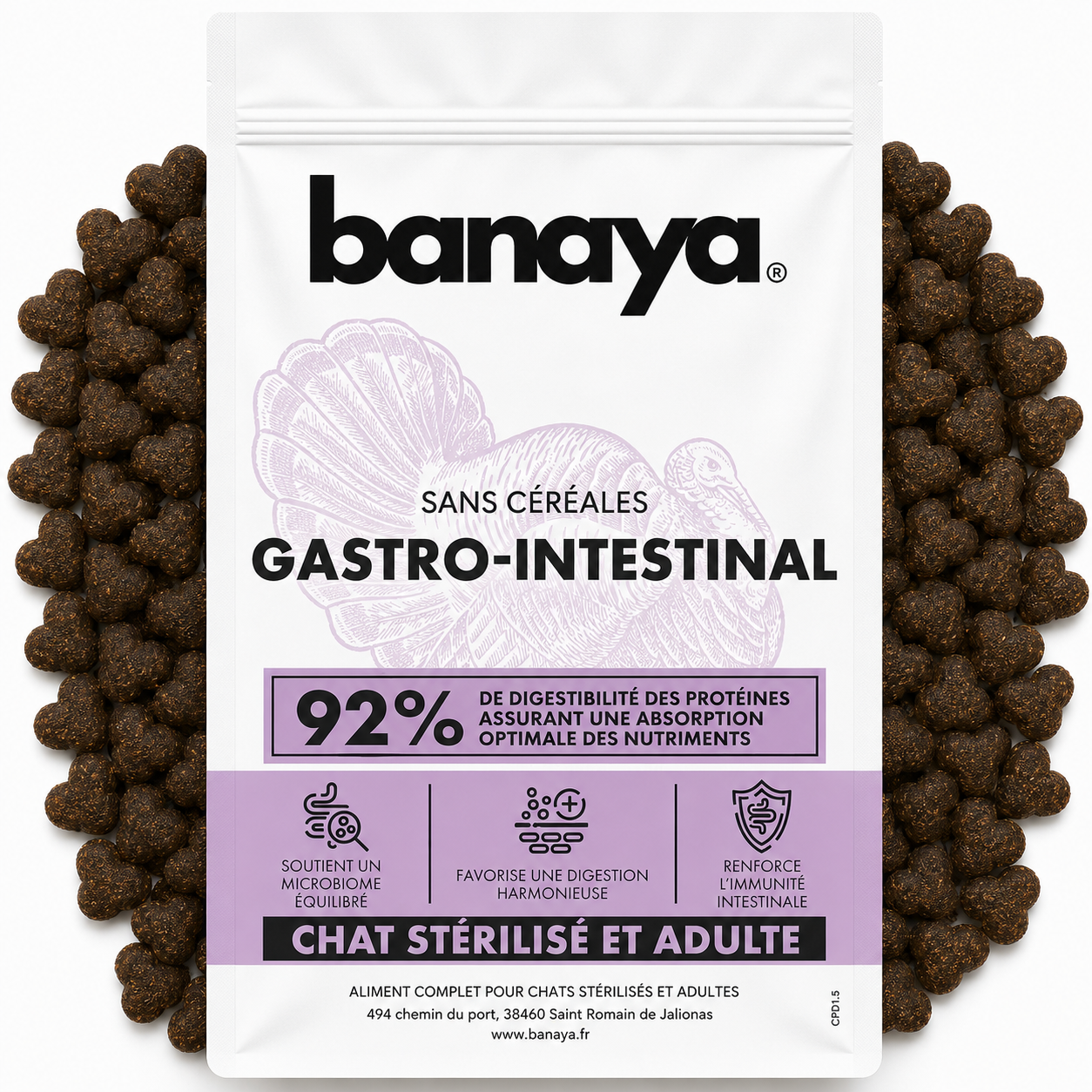 Croquettes Gastro-Intestinal - Chat Adulte Stérilisé