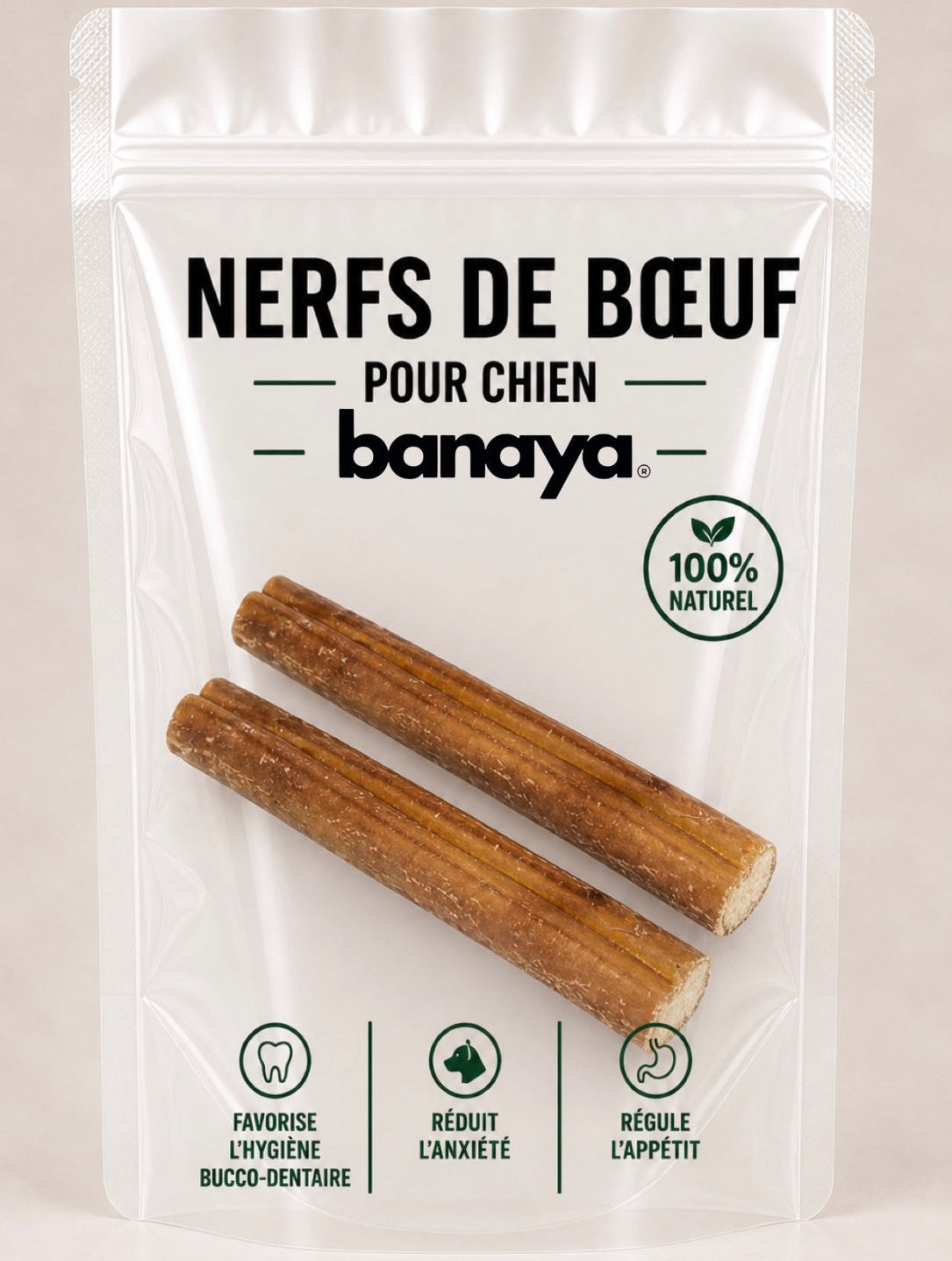 Nerfs de boeuf 12cm - pour chien