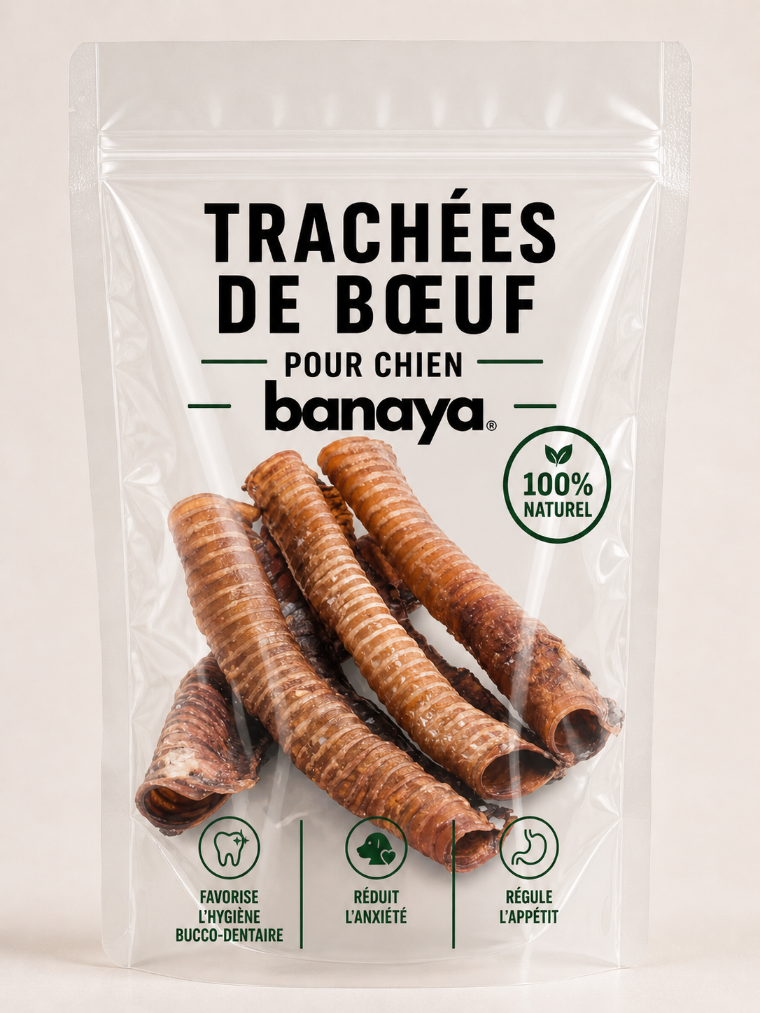 Trachées de boeuf 100g - pour chien
