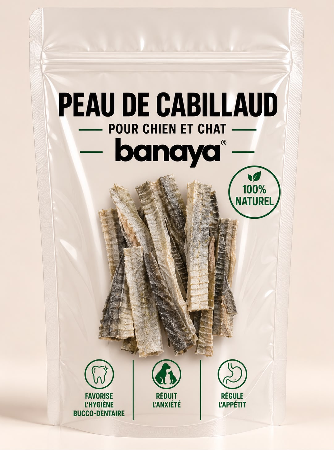 Peau de cabillaud séchée 50g