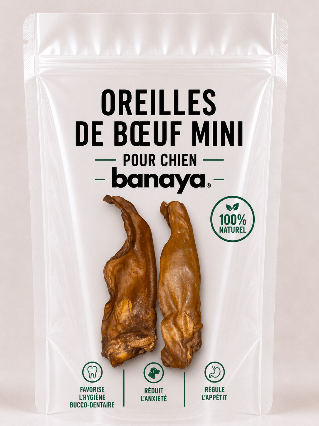 Oreilles de boeuf mini - pour chien