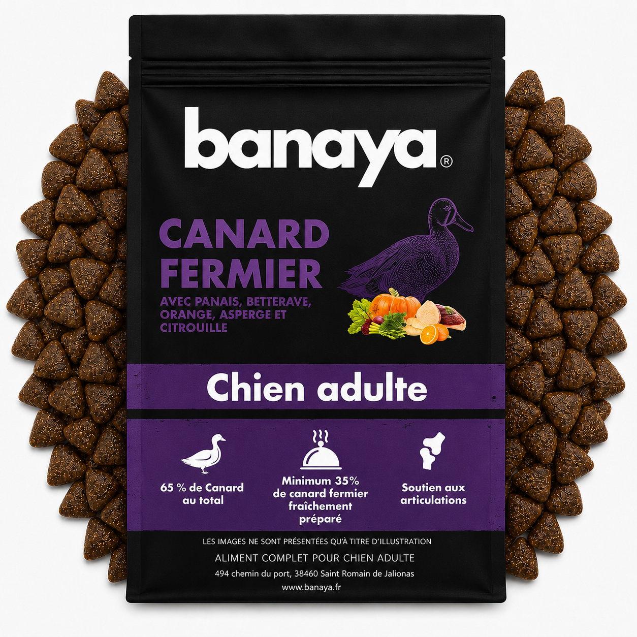 Croquette Canard Fermier - Grand Chien +10kg
