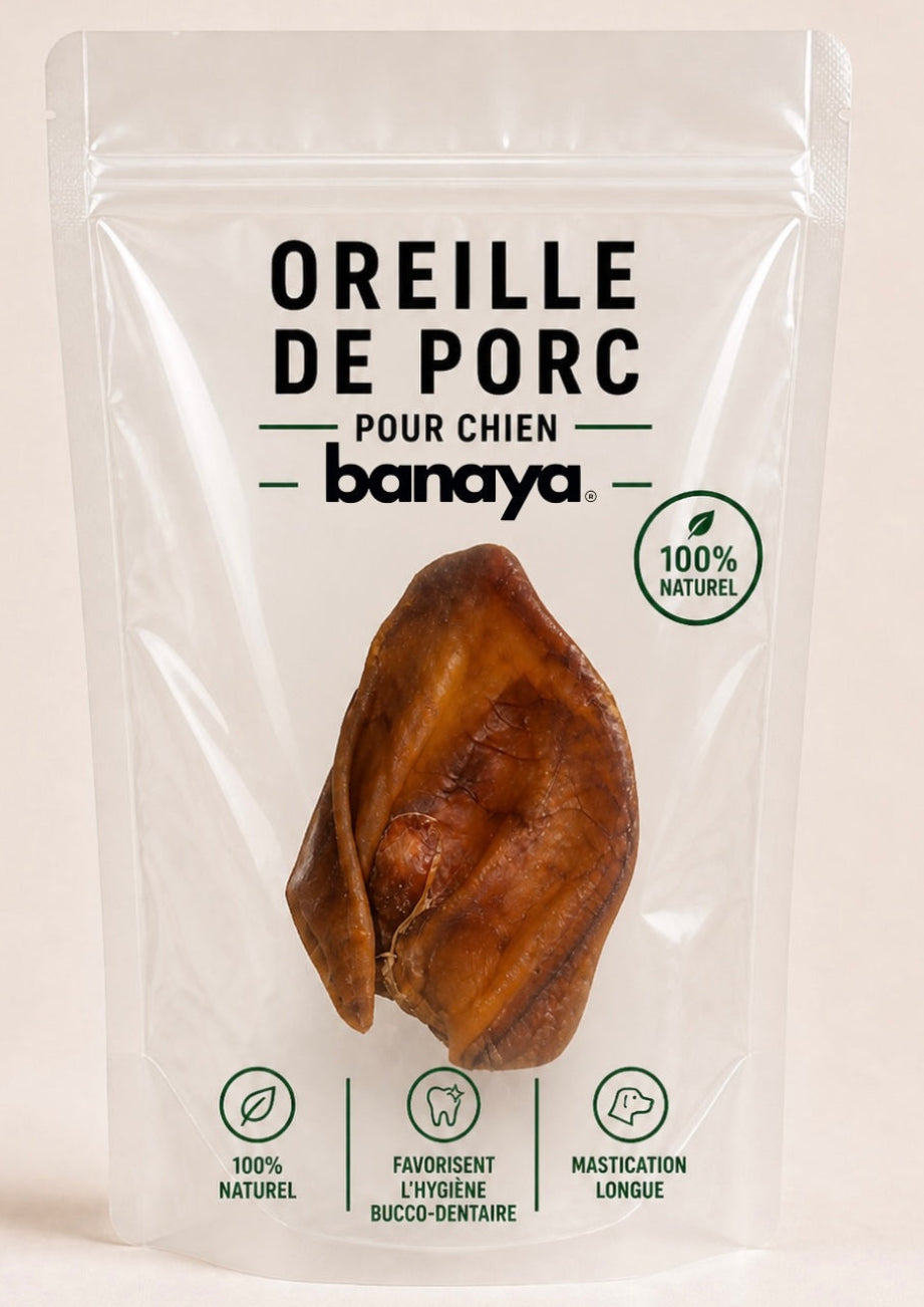 Oreilles de porc pour chien