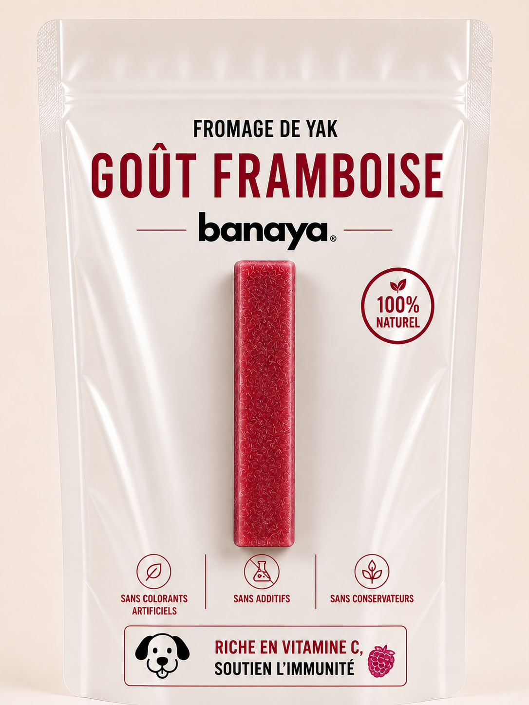 Fromage de Yak - Goût Framboise