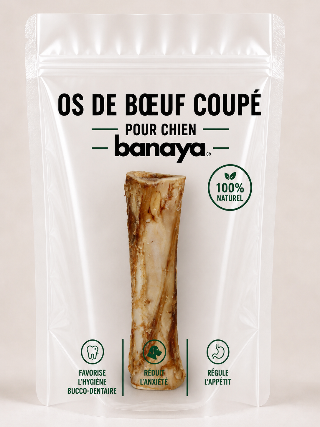 os de boeuf coupé - pour chien