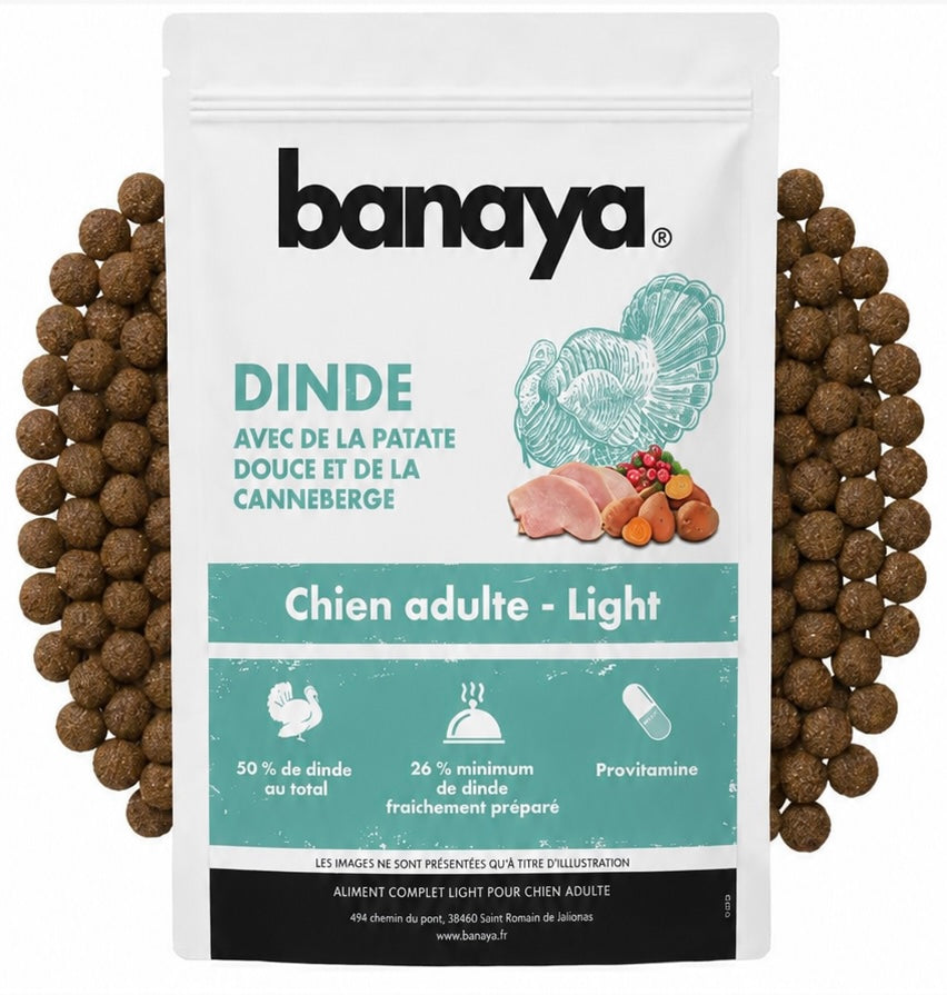 Croquette Dinde Light - Chien +10Kg