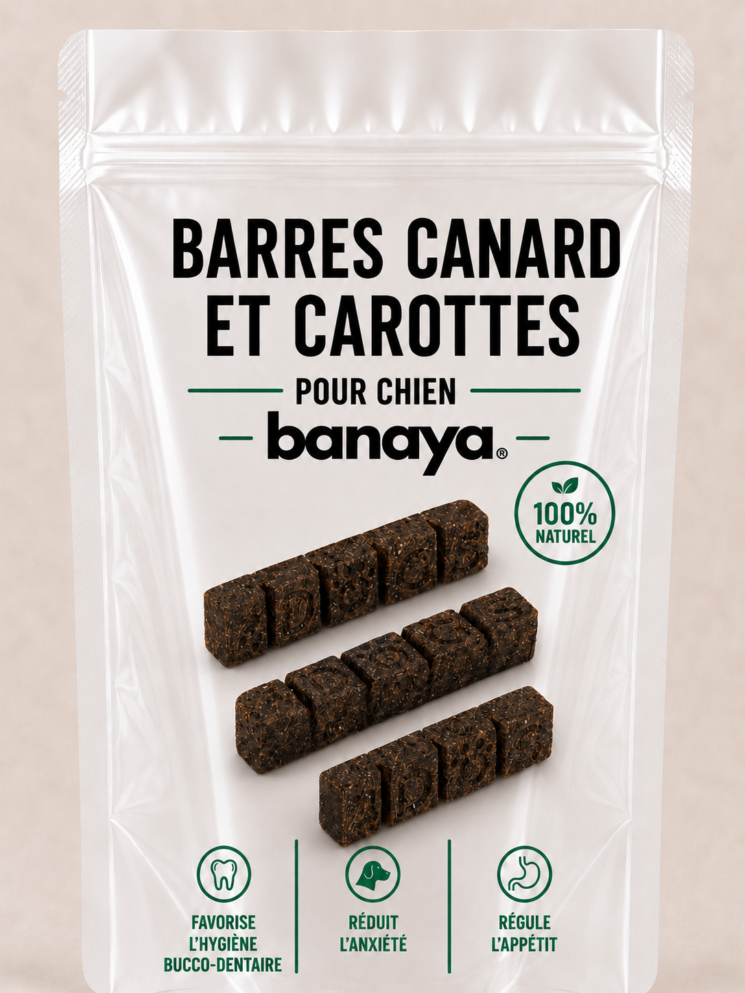Barres Canards et carottes - pour chien
