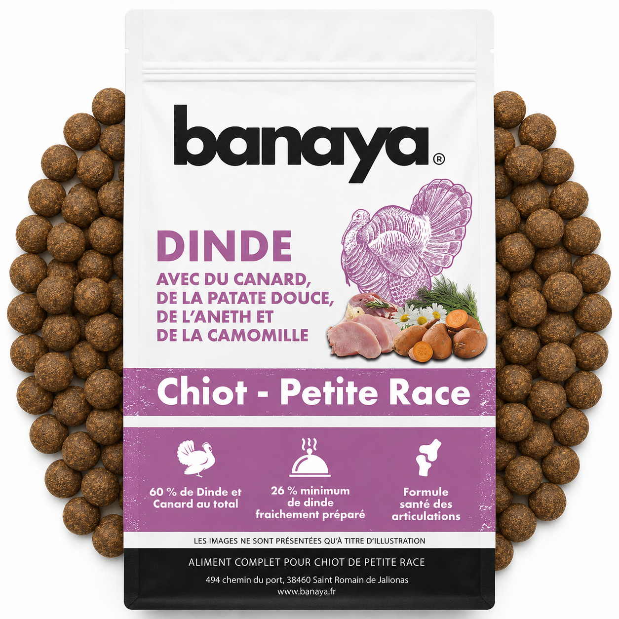 Croquettes Dinde - Chiots Petite Race