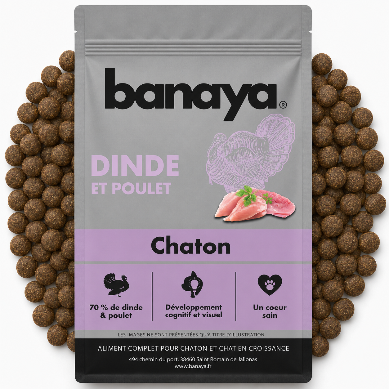 Croquettes Dinde et Poulet - Chatons