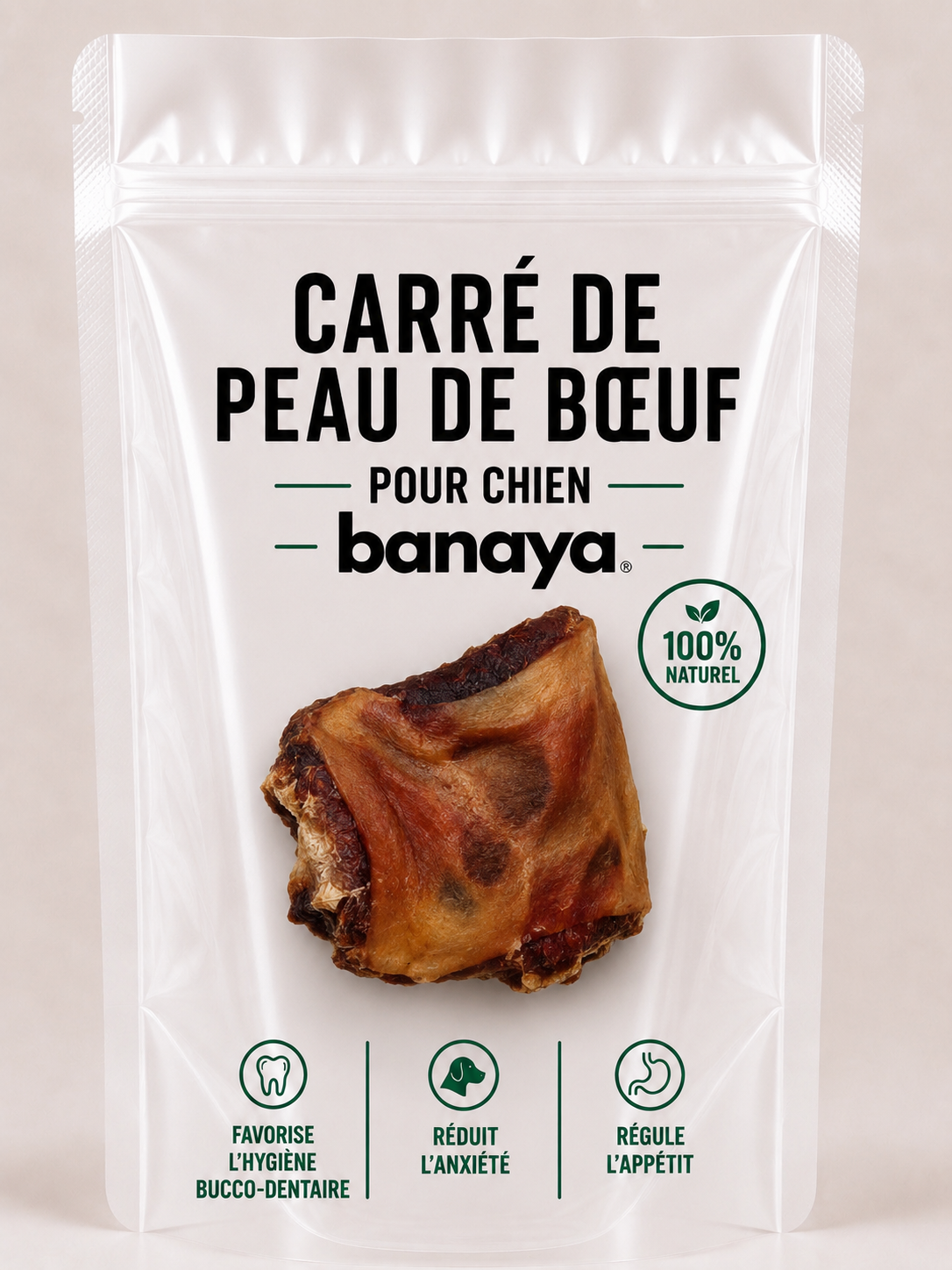 Carré de peau de boeuf - pour chien