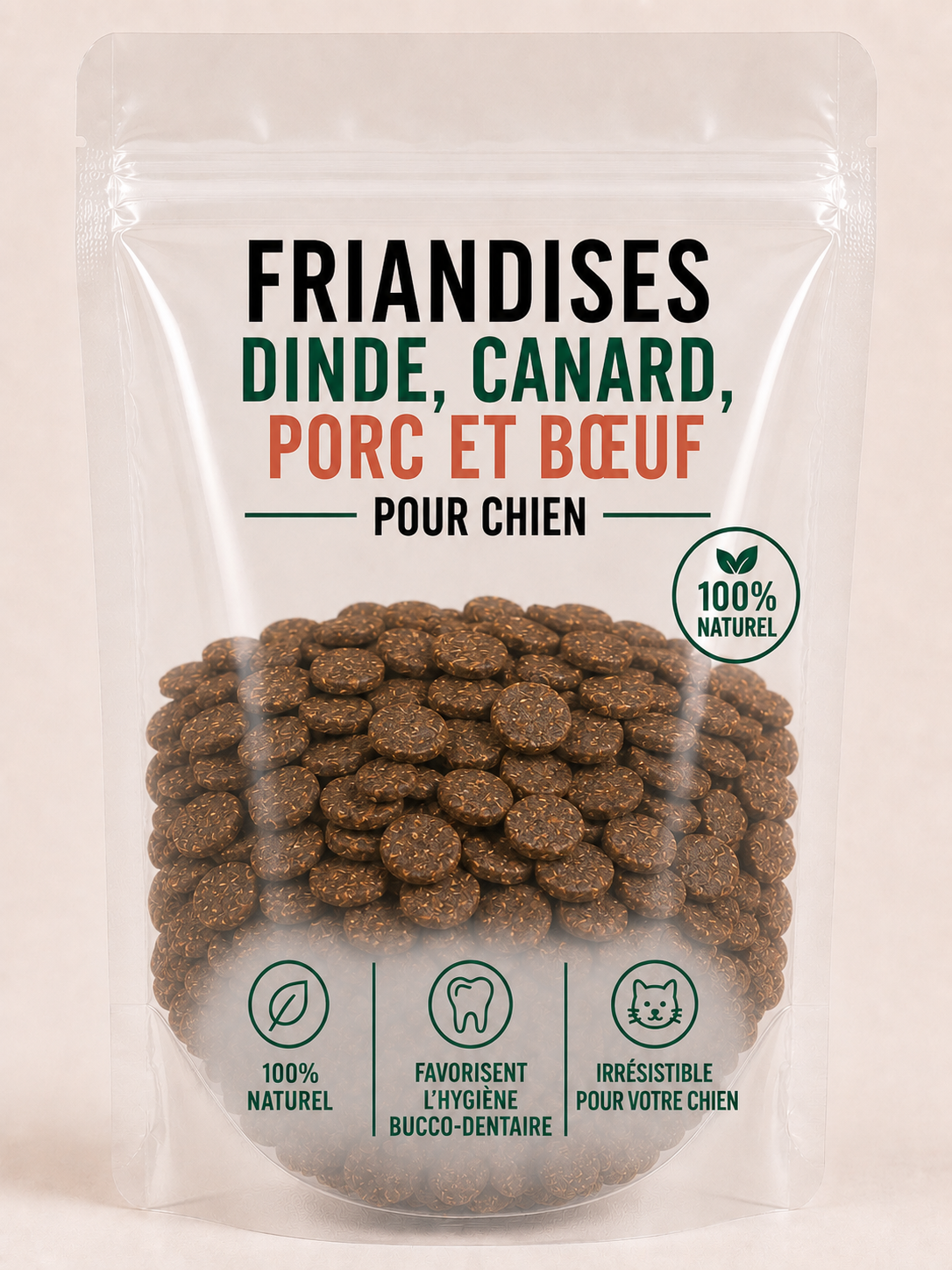 Friandises Dinde, Canard, Porc et Boeuf - pour chien