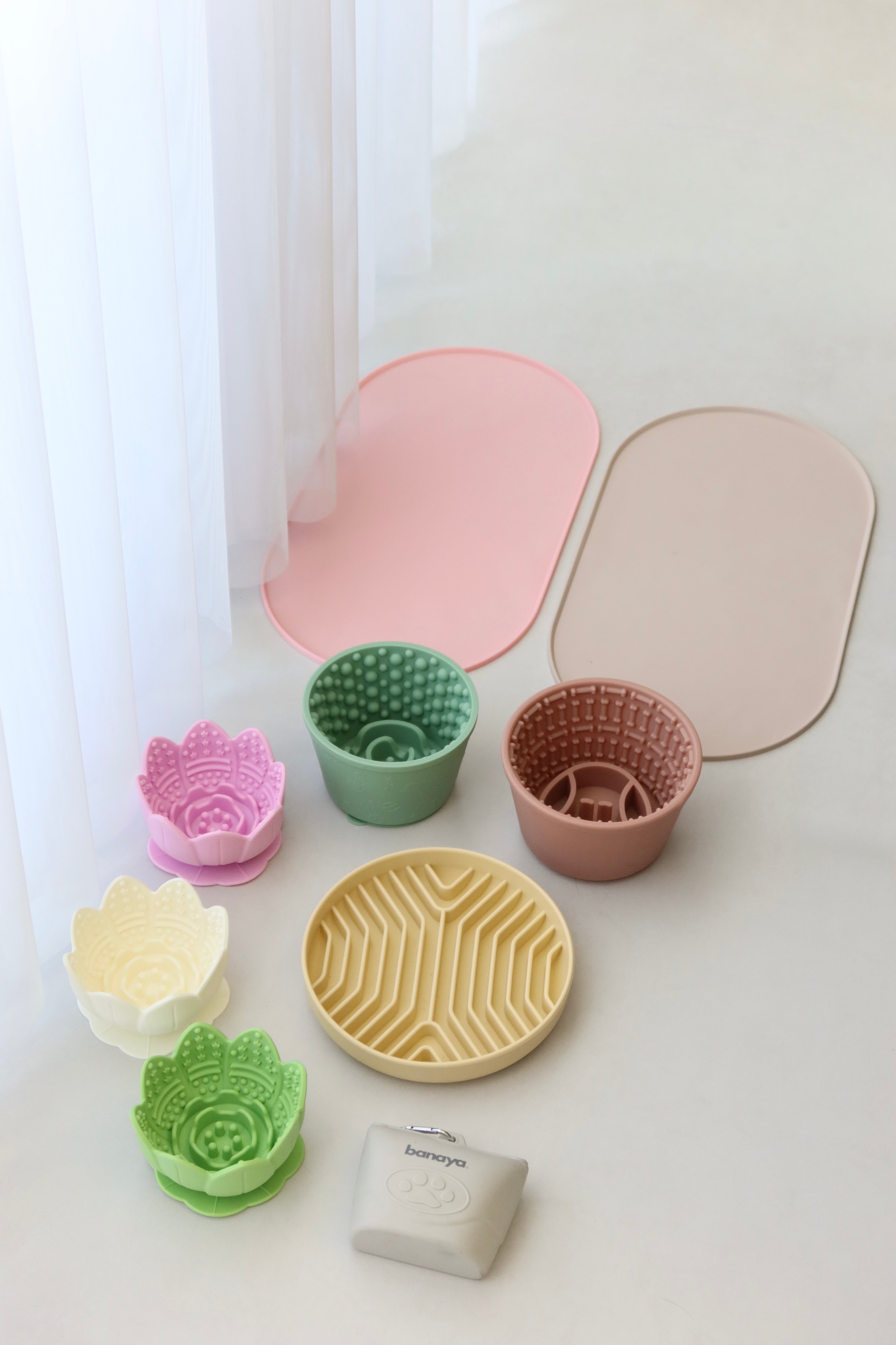 Tapis gamelles rose / Édition Limitée