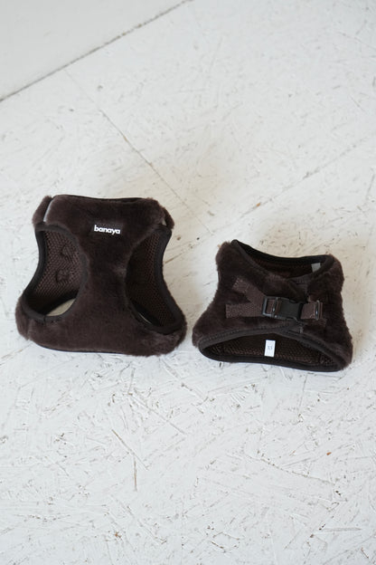 Harnais + Laisse + sac en fourrure