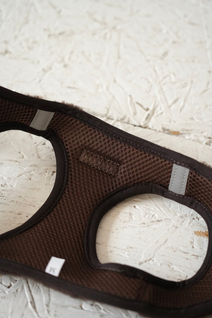 Harnais + Laisse + sac en fourrure